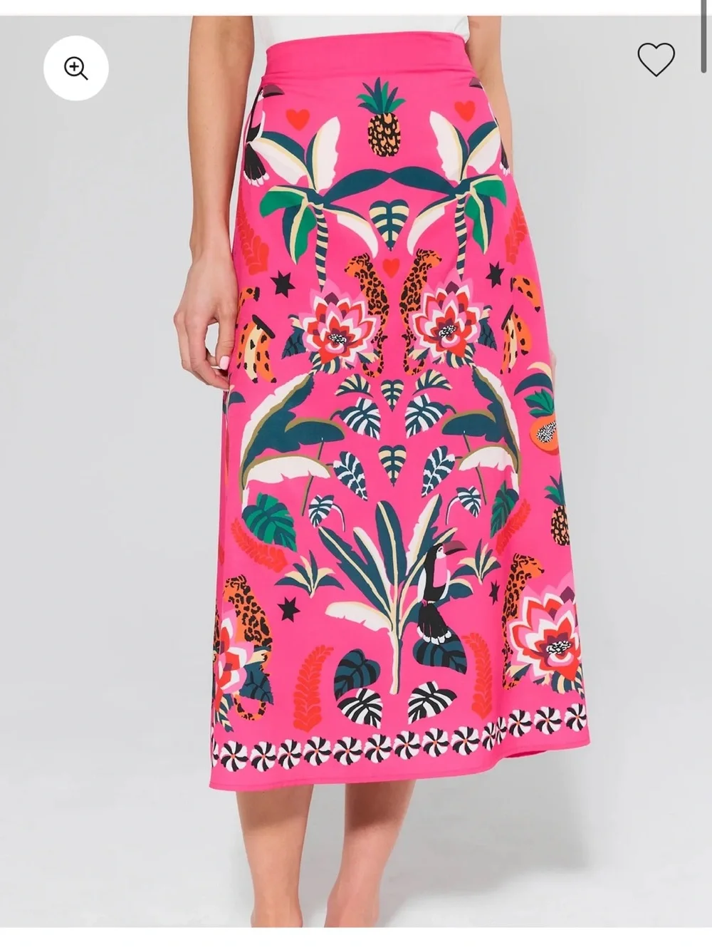 NWT Avara Pink Printed Mini Skirt S - Picture 2 of 5